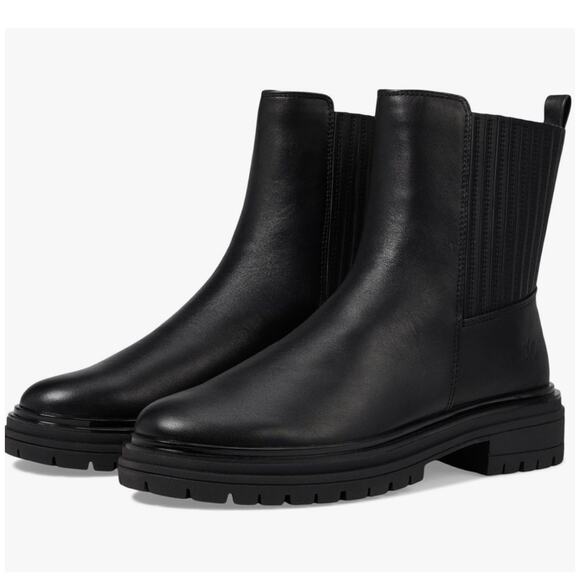 Johnston & Murphy Gianna Black Leather Boots - Size 8 - Picture 1 of 8